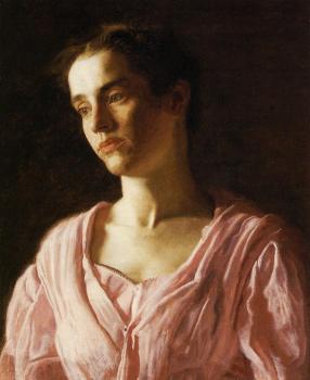 托馬斯 伊肯斯 Portrait of Maud Cook